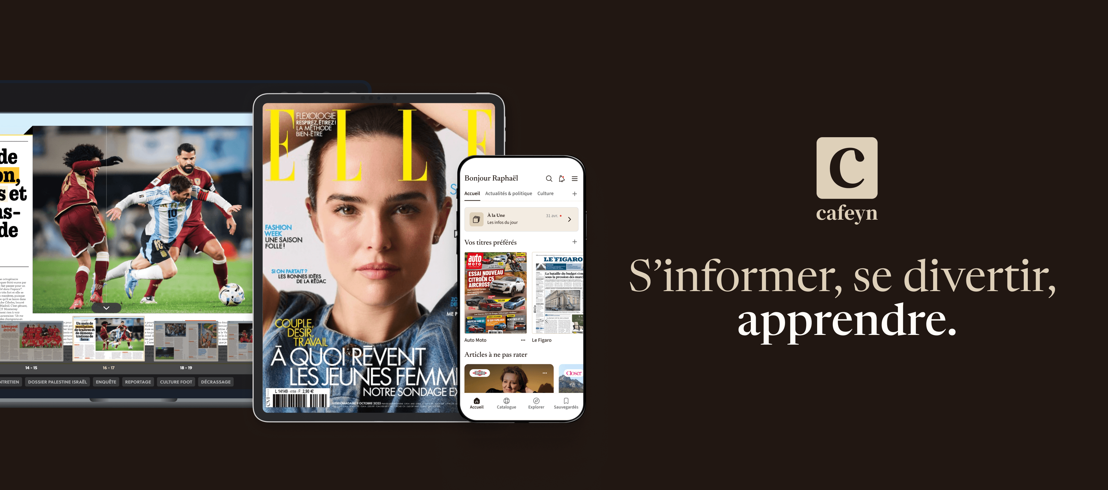 free cafeyn vos magazines favoris