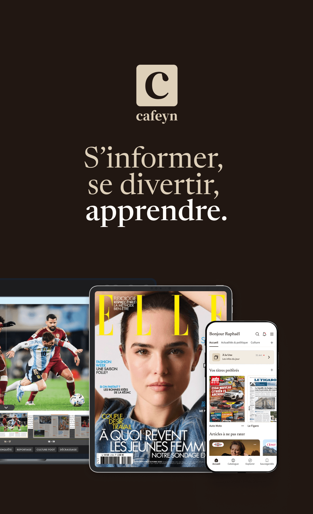 free cafeyn vos magazines favoris