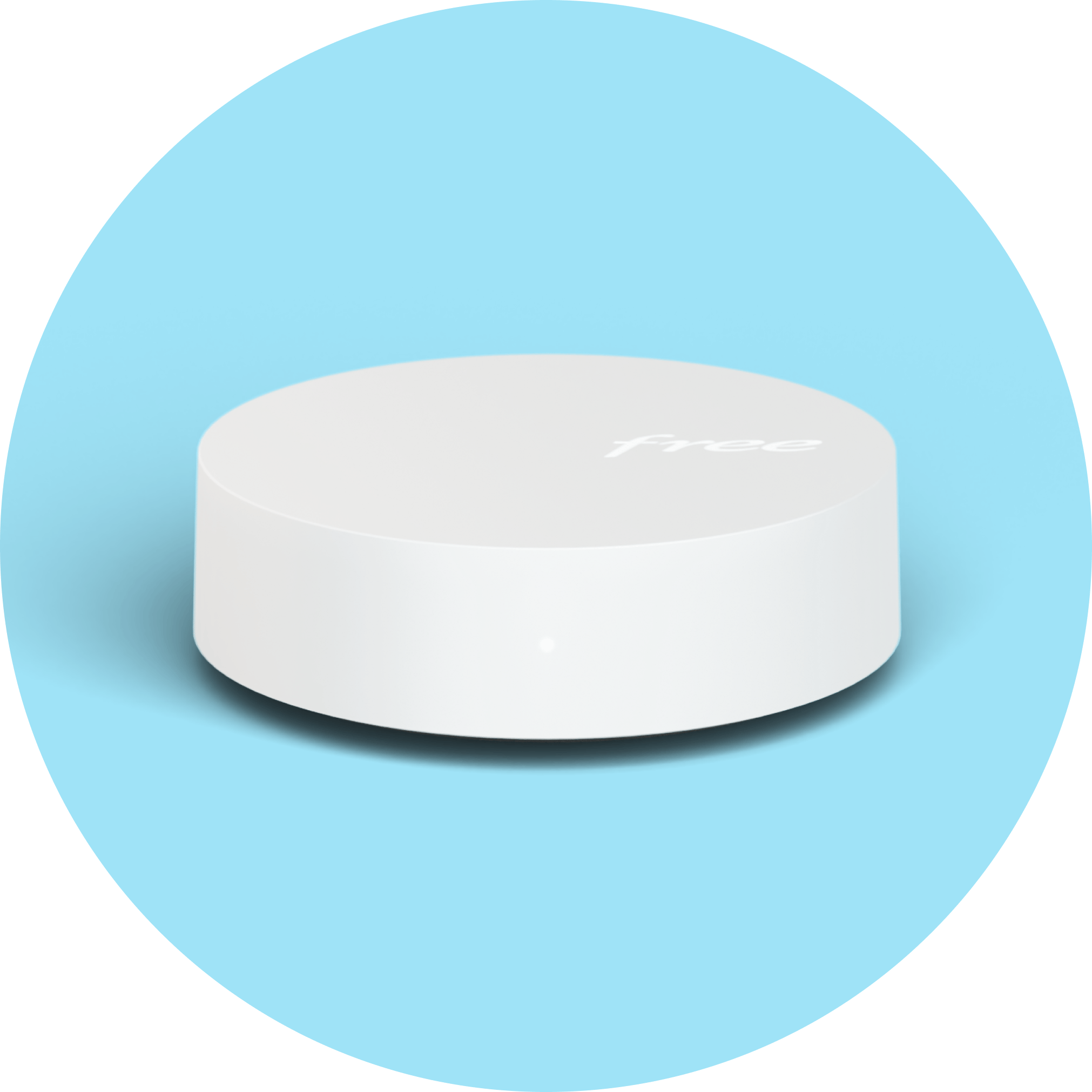 Répéteur Wi-Fi Pop sur fond bleu